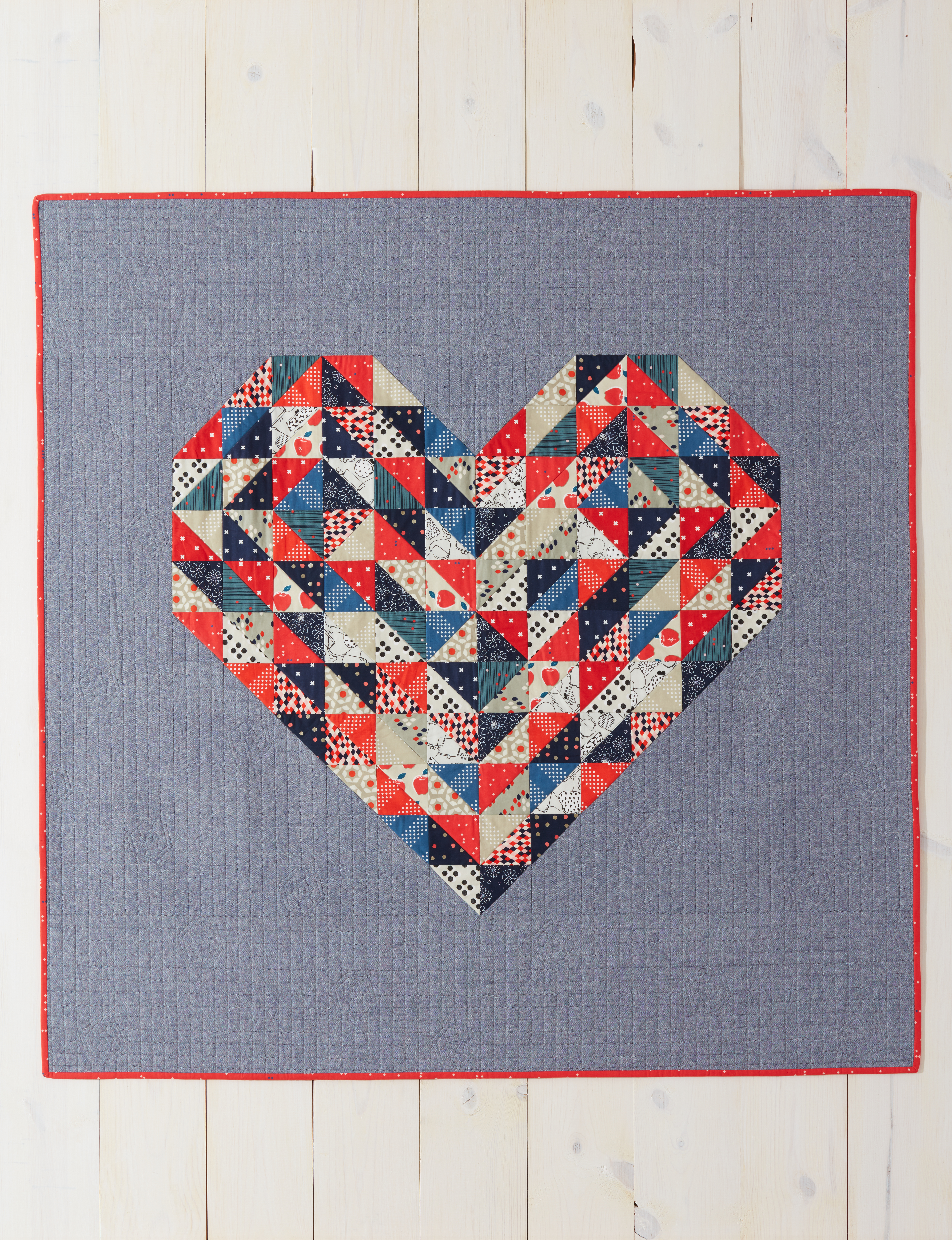 Hearts on Fire Quilt - Weekend Quilting